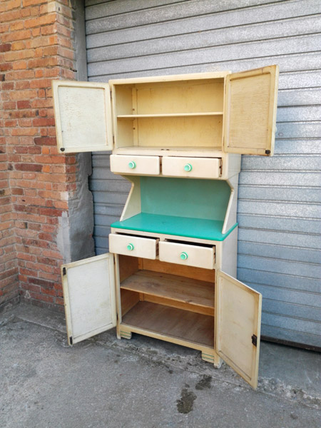 mueble cajonera estanteria cocina madera manetas plastico 183.5x81x40 1u